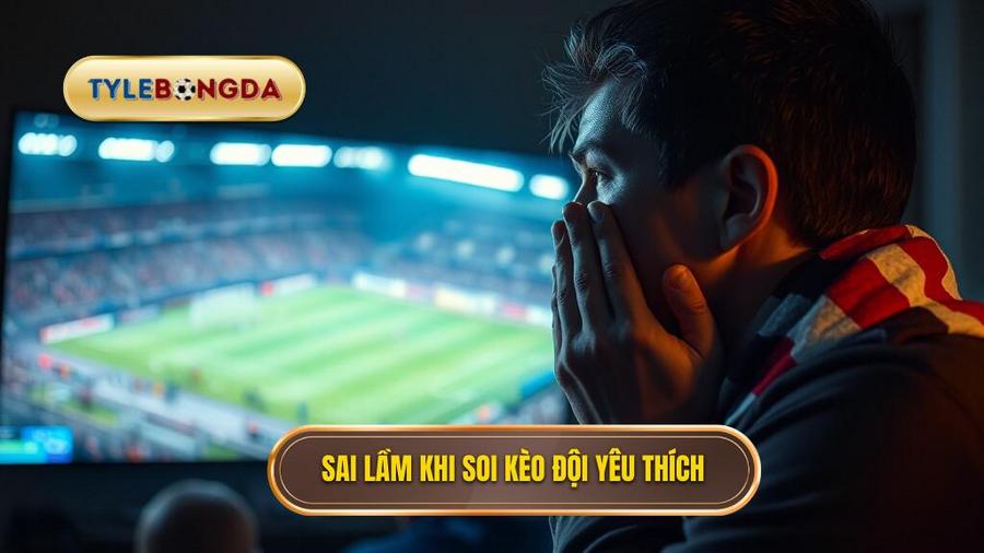 Sai lầm khi soi kèo bóng đá: Quá tin tưởng vào đội bóng yêu thích